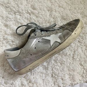 Silver Golden Goose sneakers